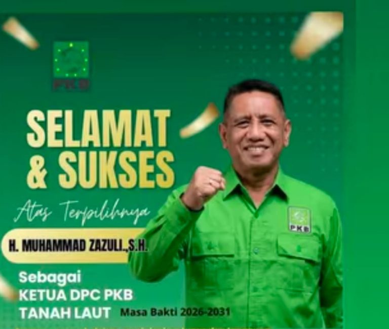 HM Zazuli, mendapat amanah baru memimpin DPC PKB Tala periode 2026-2031.