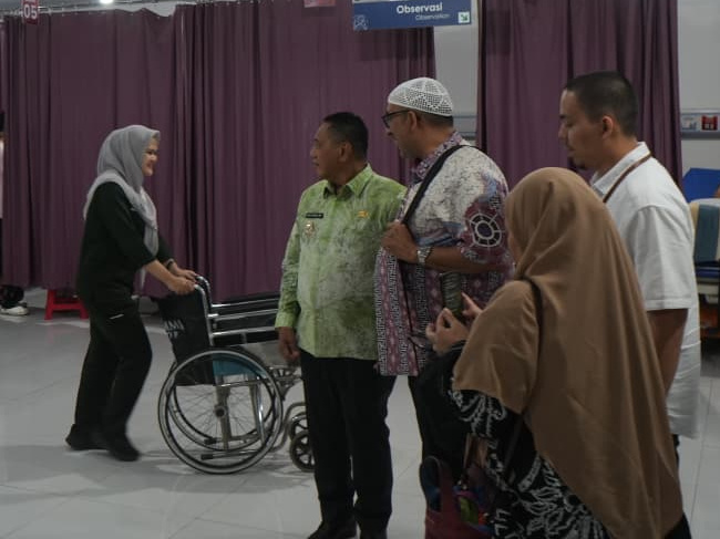 FOTO 3. KUNJUNGAN - Kunjungan Wabup Tala HM Zazuli di RS UMMI Bogor, Jumat (31_7). Agenda ini bertujuan untuk menggali strategi terbaik pengelolaan RSUD di Tala.