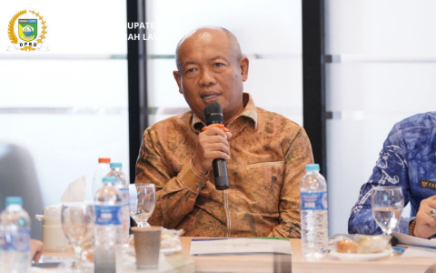 KETUA Komisi II DPRD Tala H Agus Prasetya B menghadiri Rakor JKN di Pelaihari, Kamis (30_7). . (1)